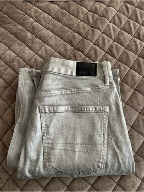 American Eagle Outfitters Women’s Silver-Light Gray Slim Jeans